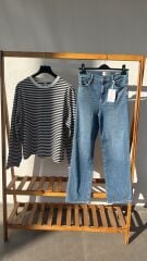 Frame Straight açık mavi kadın jean