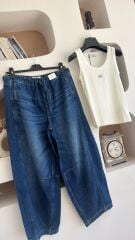 marks & spencer peruna beli lastikli kadın jean