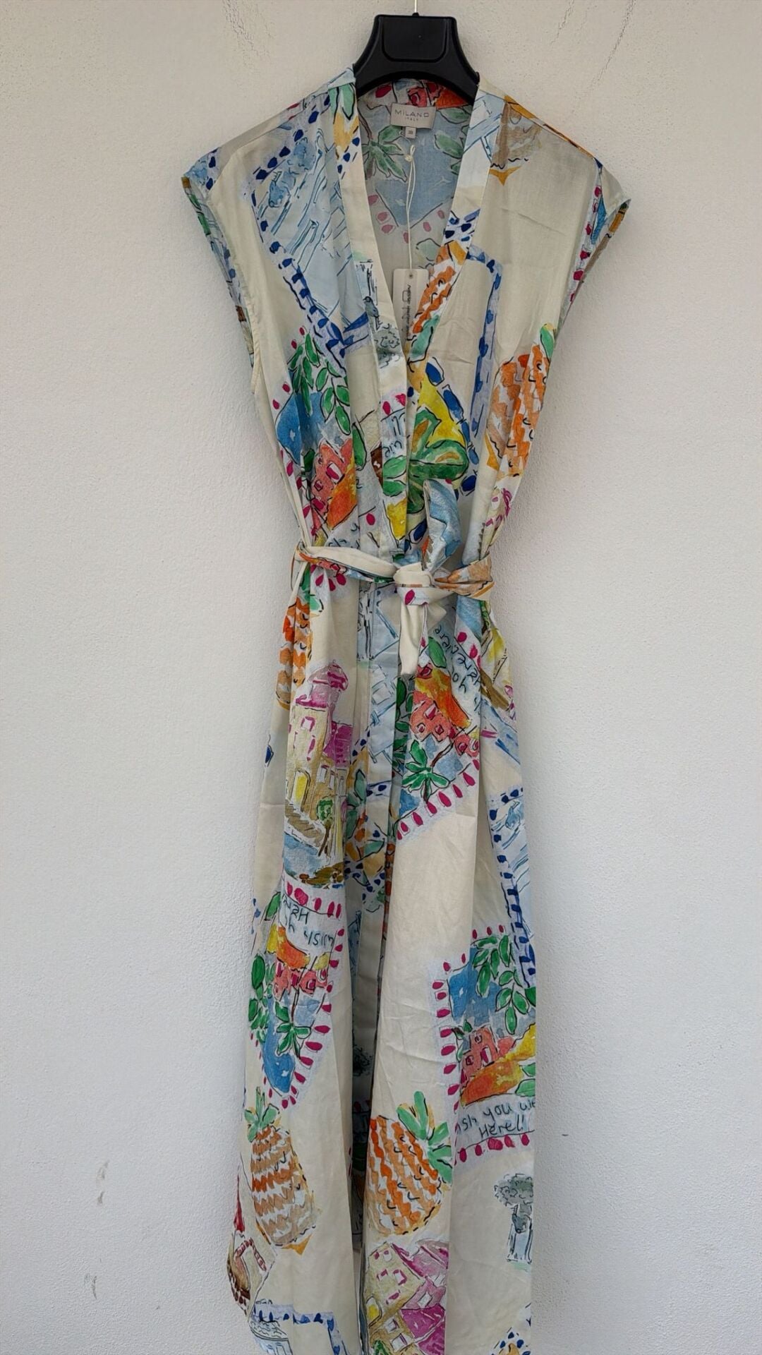 Milano kolsuz desenli elbise