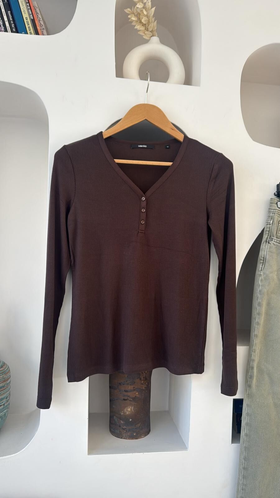 Someday Düğmeli v yaka body