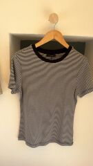 Massimo çizgili kadın tshirt
