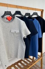 Kısa Kollu Cepli Sweat