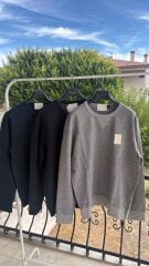 R bisiklet yaka unisex sweat