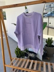 Barbour lila bisiklet yaka kadın sweat