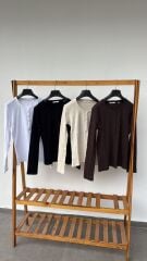 Bisiklet yaka Düğmeli