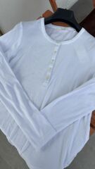 Bisiklet yaka Düğmeli