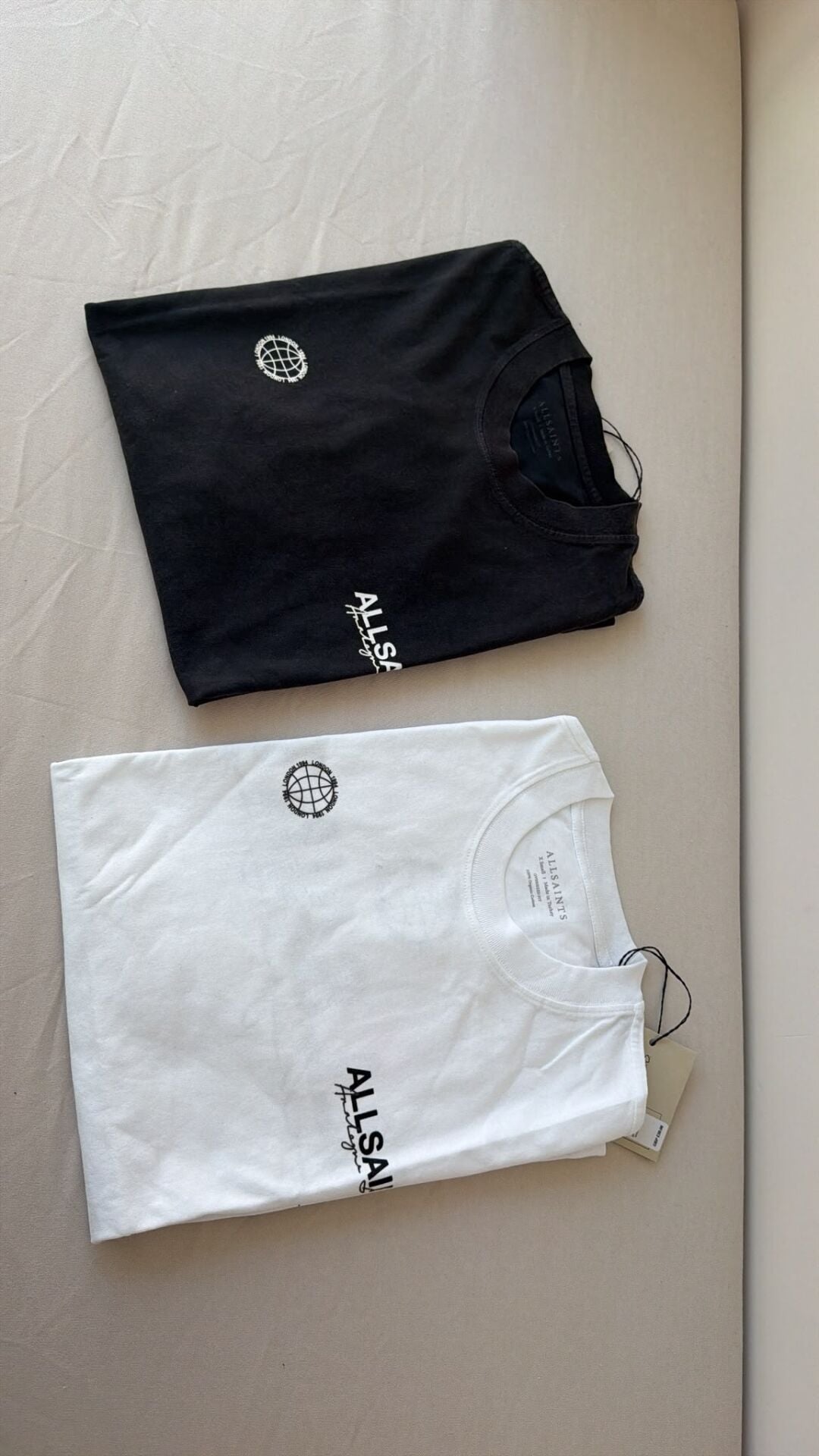 Allsaint dünya baskılı oversize erkek tshirt