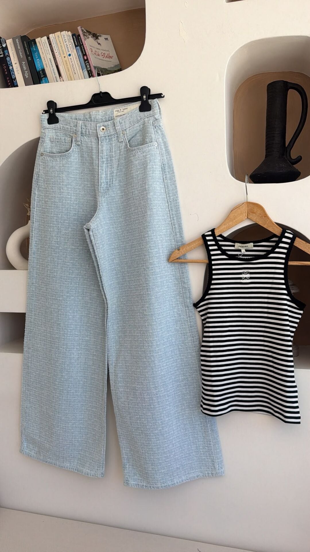 Rag bone açık mavi jean