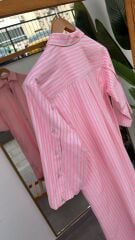 smith and soul çizgili pembe gömlek elbise