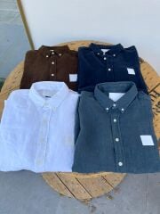 R İtalyan keten erkek gömlek custom fit