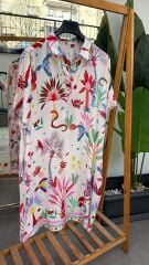 Milano otantik desen elbise