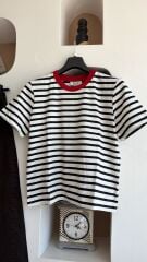 cos çizgili kadın tshirt