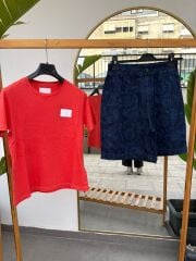 Mads çiçekli lacivert şort