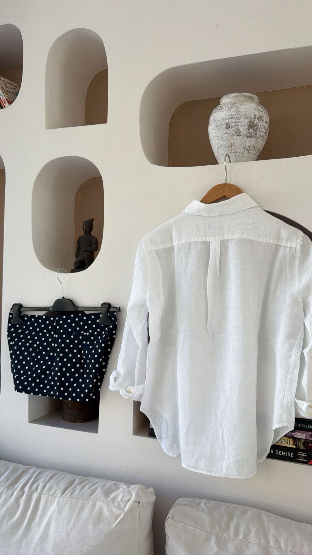 Zara puantiyeli şort