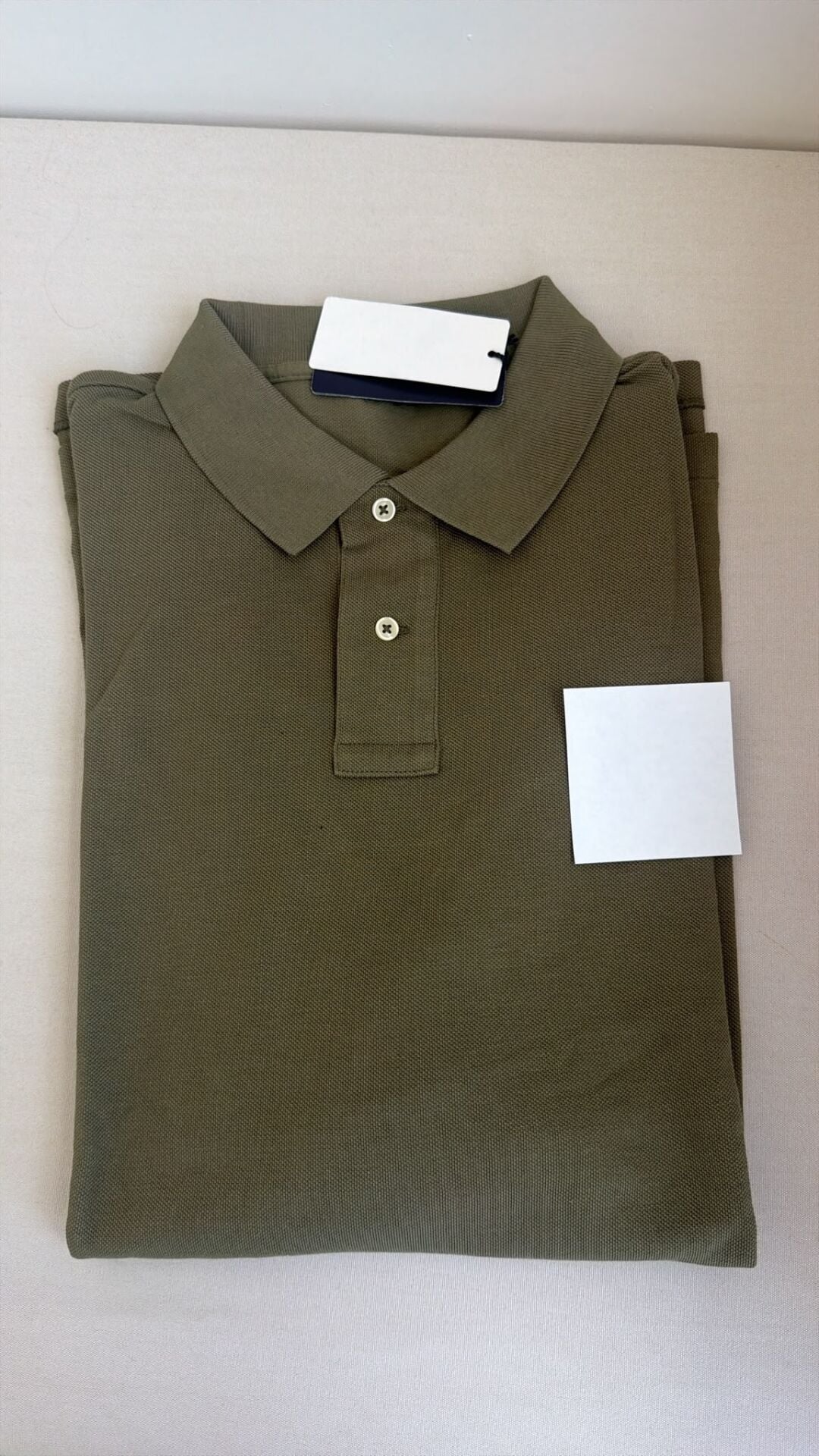 Polo yaka erkek tshirt haki custom slim fit