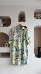 Milano santorini manzaralı elbise