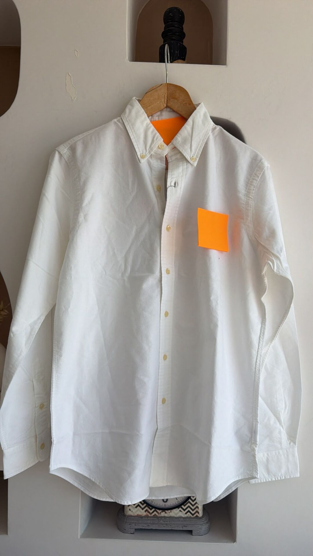 R oxford beyaz custom slim fit gömlek