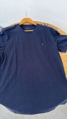 Allsaint slim kalıp erkek basic tshirt