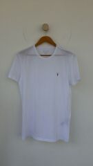Allsaint slim kalıp erkek basic tshirt
