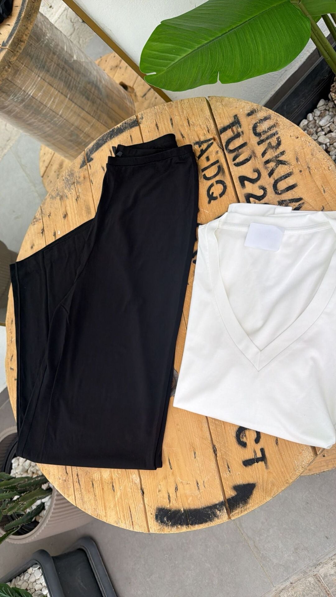 cos dökümlü siyah kadın pantolon