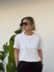 Masion kitsu basic kadın tshirt önünde logo