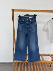 Rag bone wide leg ankle length Kadın Jean