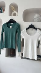 Pılh denim havuz yaka basıc