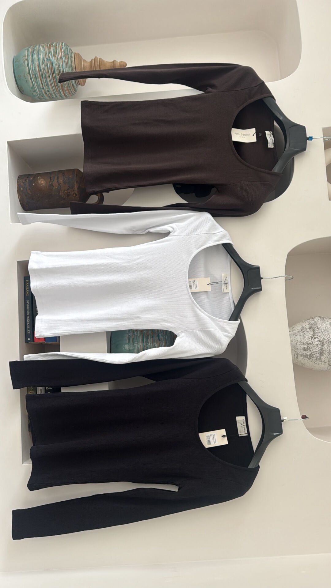 Pılh denim u yaka basıc