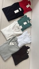 Pılh denim havuz yaka basıc