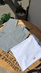 Morris erkek canvas çizgili pantolon