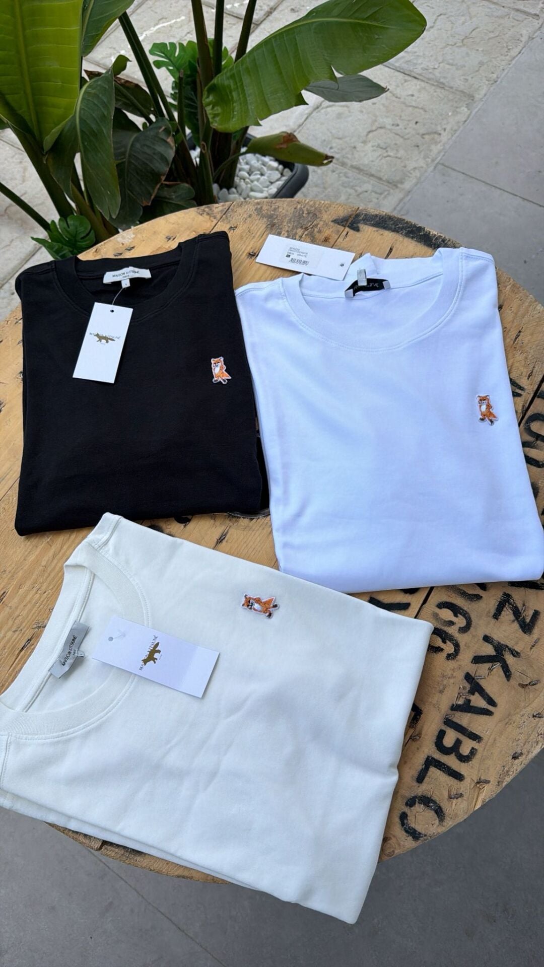 masion kitsu erkek bisiklet yaka tshirt