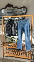 Opus önden cepli kadın Jean