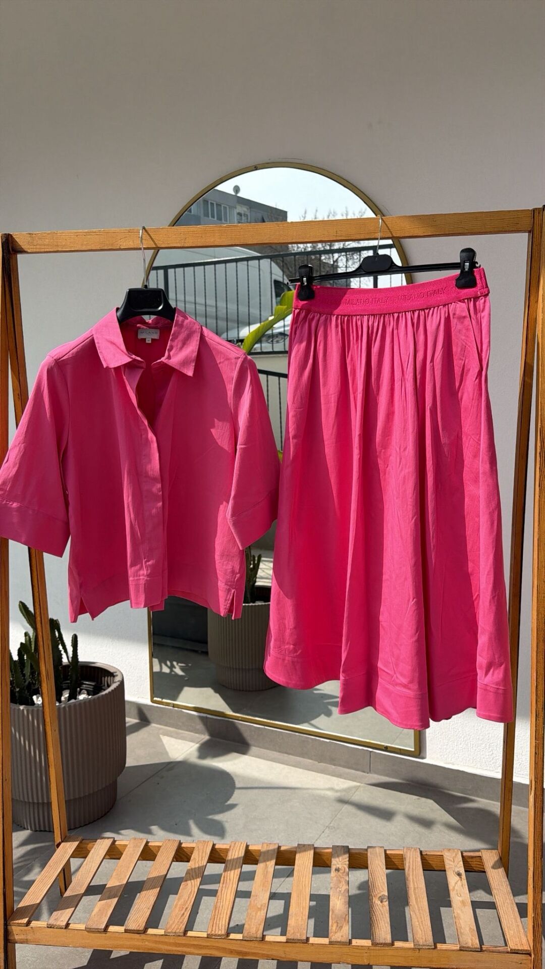 Milano pembe gömlek