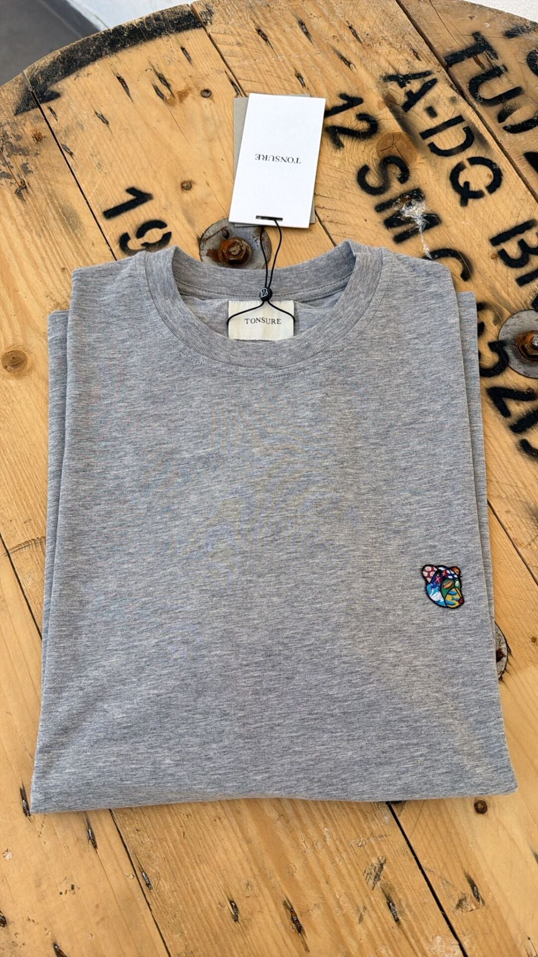 Tonsure Gri erkek tshirt