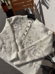 Network  Peluş krem Kazak