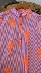 Milano Palmiye fosforlu elbise