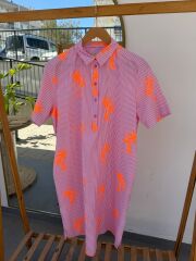 Milano Palmiye fosforlu elbise