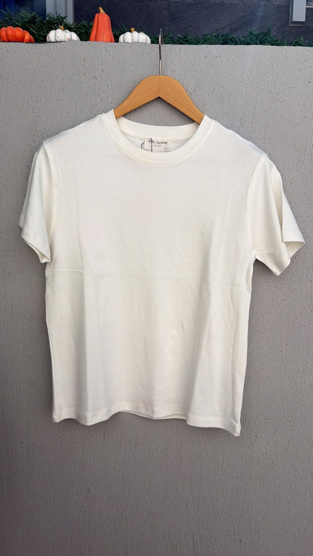 Phil denim basıc kadın tshirt
