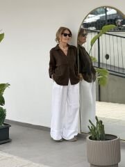 İtalyan keten pantolon