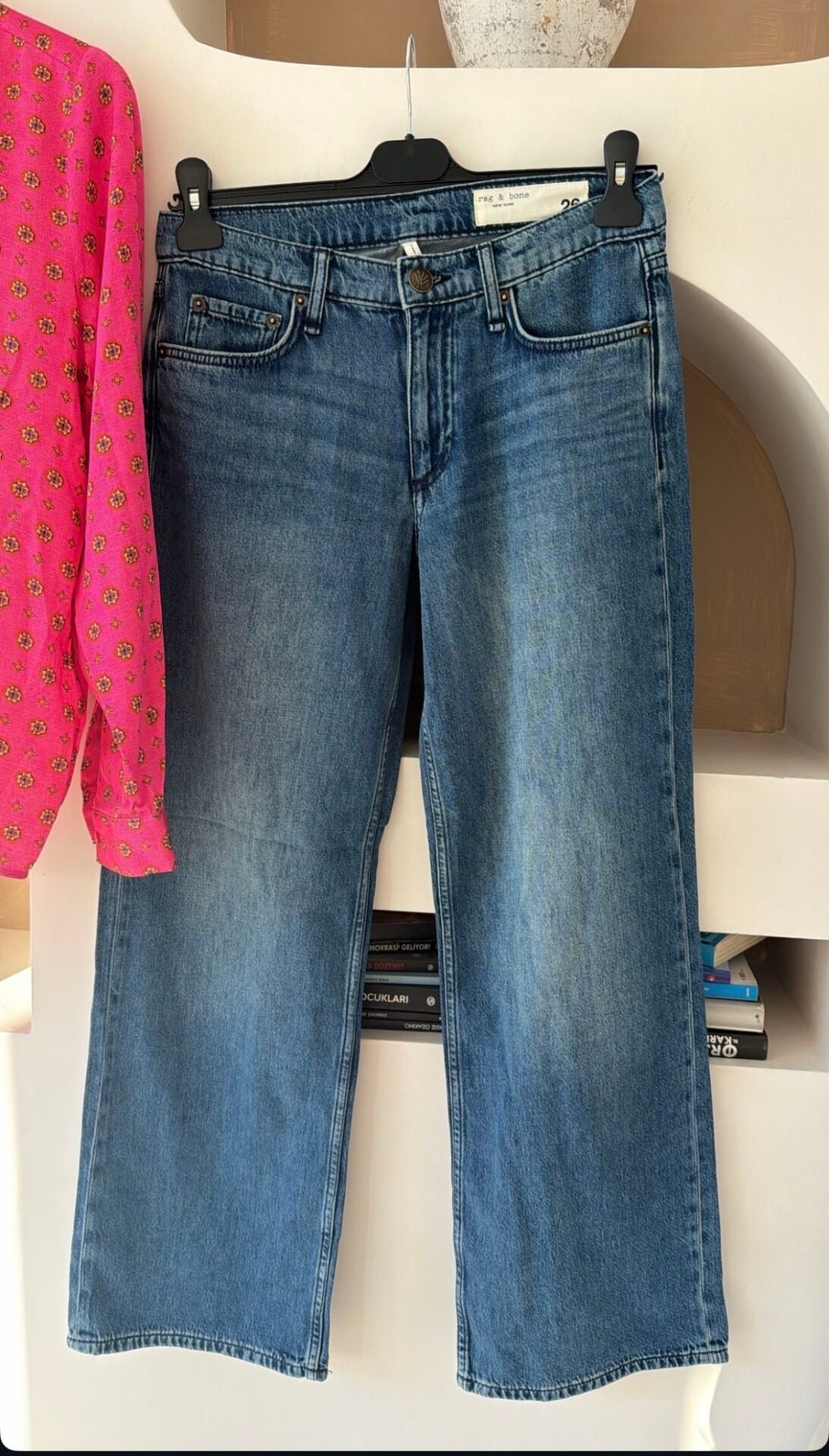 Rag bone straight ankle kadın jean