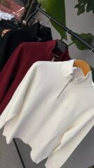 G yarım fermuarlı unisex sweat