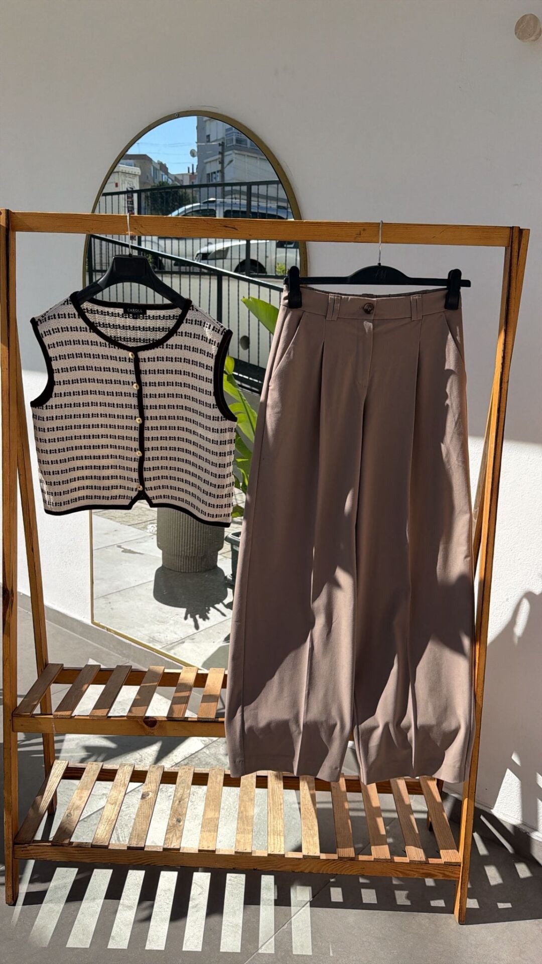 Opus sütlü kahve kumaş pantolon