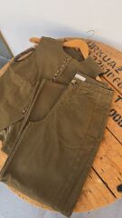 masion leopard yeşil pantolon