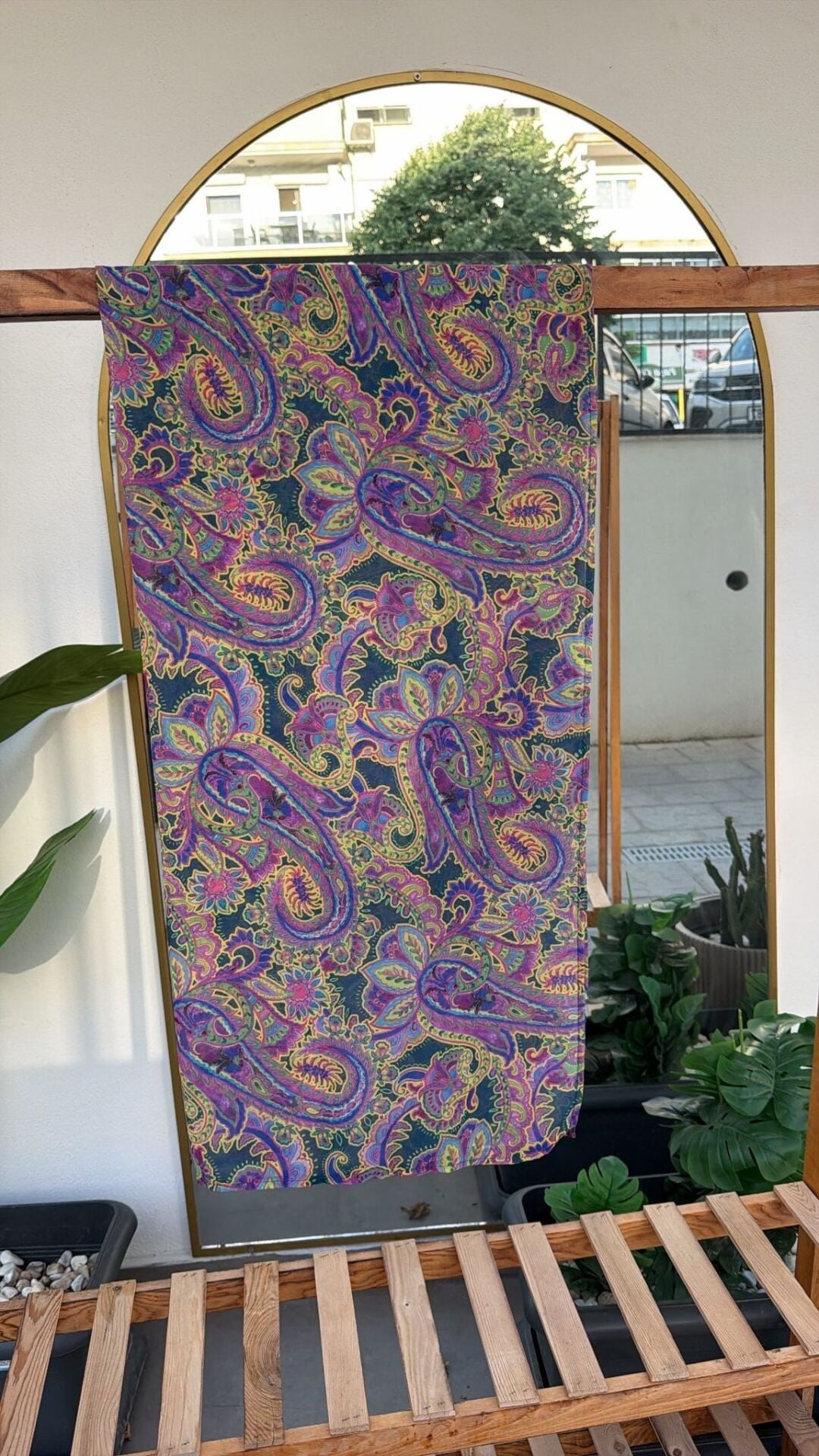 Kadın pareo şal deseni