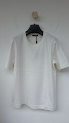 Massimo bisiklet yaka kadın tshirt krem