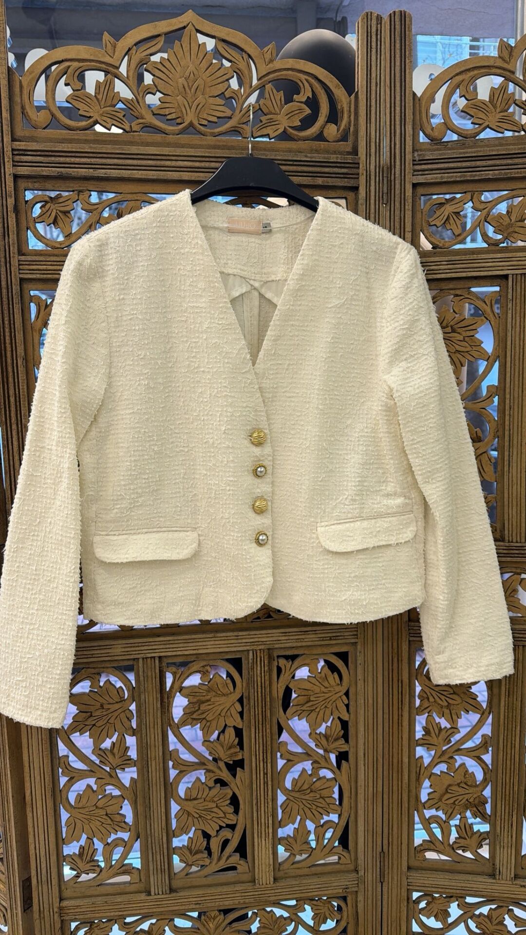 Tüvit inci dügmeli ceket