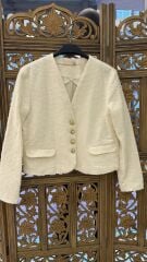 Tüvit inci dügmeli ceket