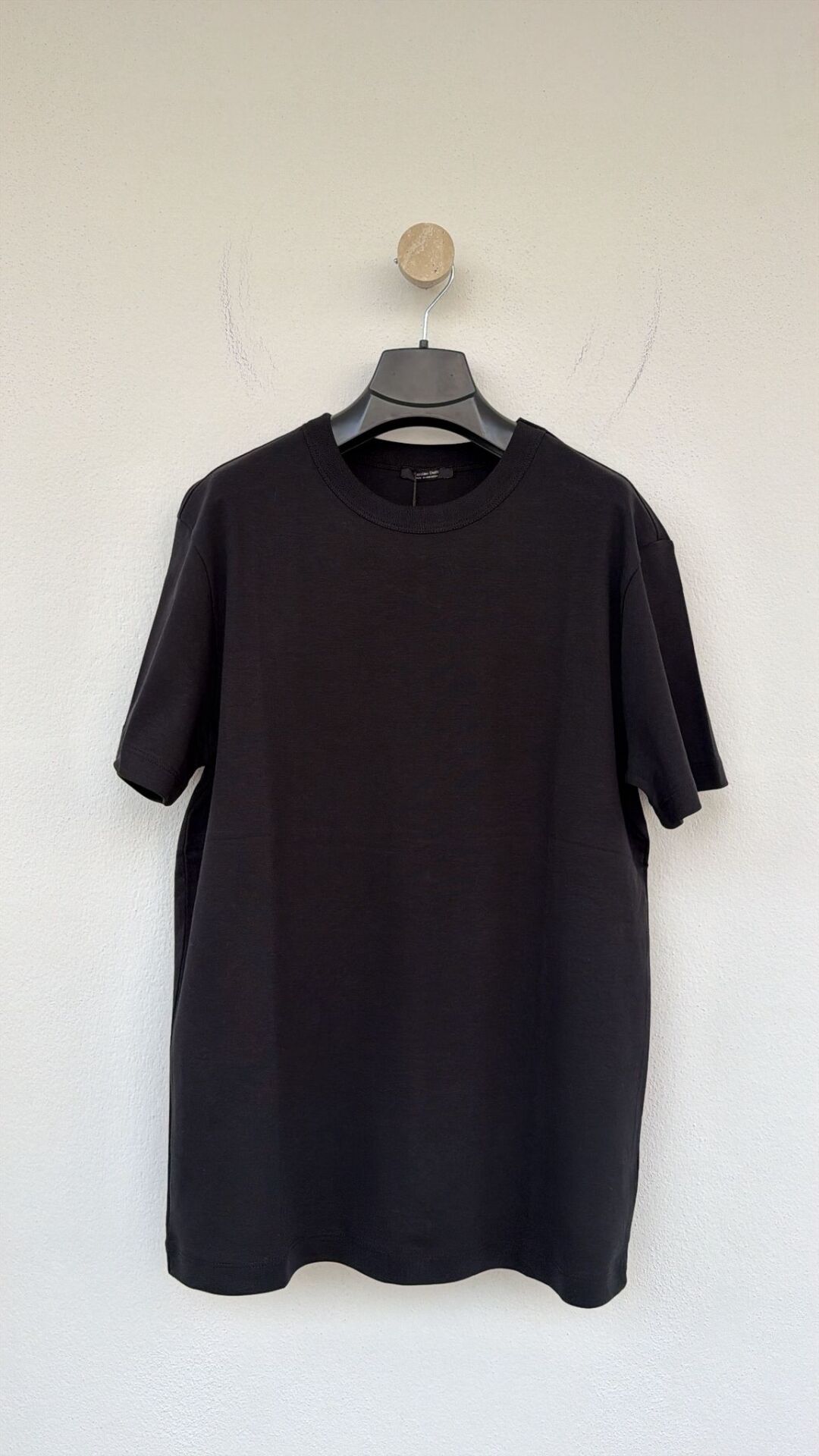 Massimo erkek tshirt yakası triko siyah