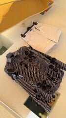 Milano lacivert çizgili gömlek