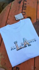 Allsaint LA baskılı unisex oversıze tshirt